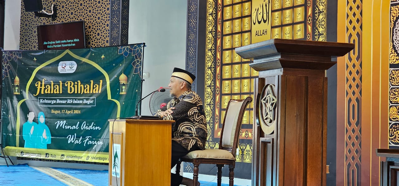 Dr. Hendri Tanjung di undang sebagai pembicara di acara Halal bi halal Oleh DKM Masjid Baitussyifa (Rumah Sakit Islam Bogor)