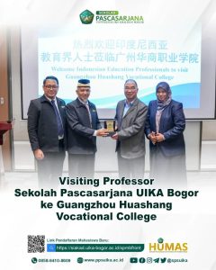 Perkuat Jejaring Global, Direktur Pascasarjana UIKA Bogor Hendri Tanjung Pimpin Visiting Professor ke Guangzhou
